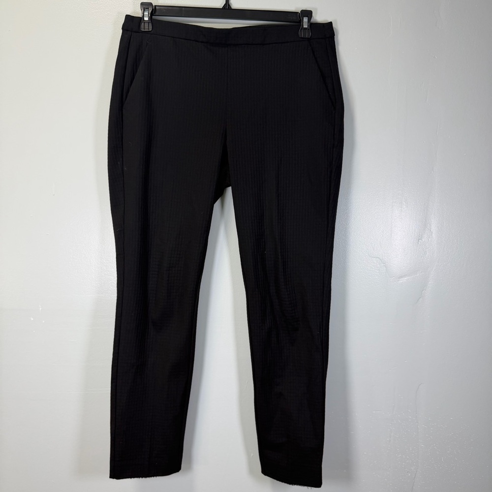 Liverpool Black Textured Pull-on Pants Sz 10